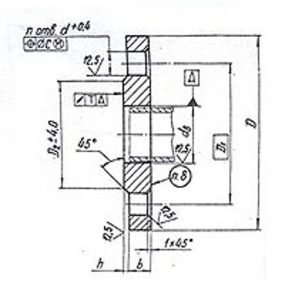 Фланец kf16 чертеж